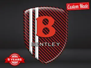 Bentley Adesivo Bombato Finitura Elegante Etichette Lusso